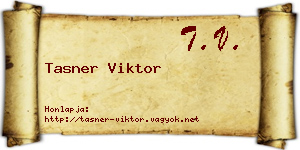 Tasner Viktor névjegykártya